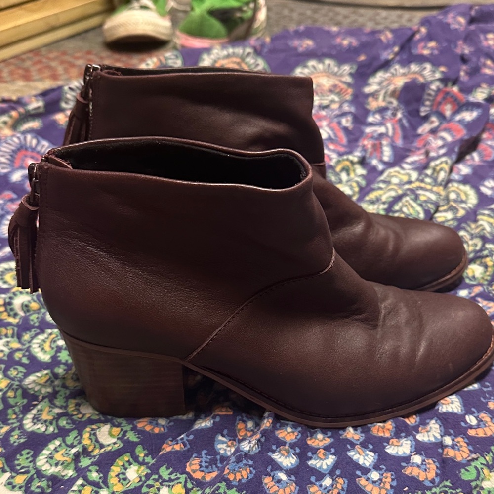 Toms Dark Brown Ankle Booties
